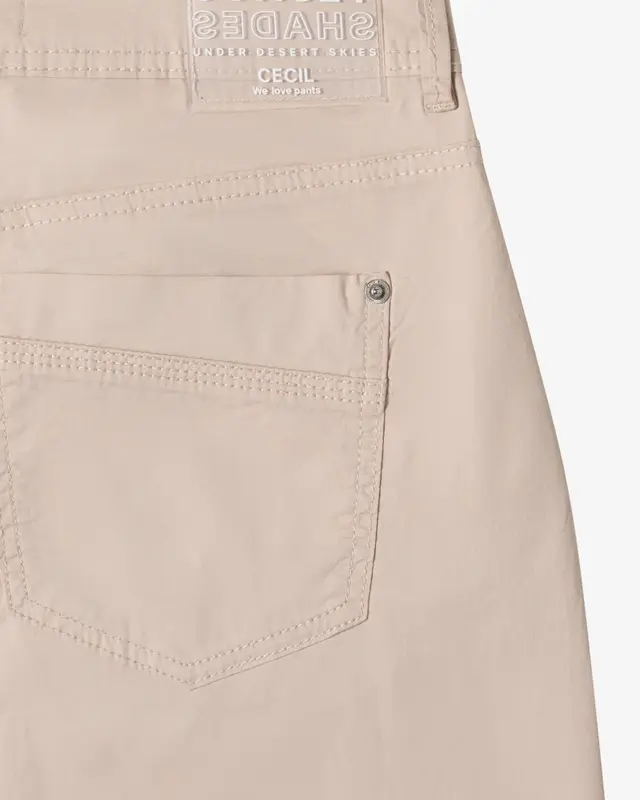 Cecil Barrel Hose Papertouch Scarlett - Cashmere Beige