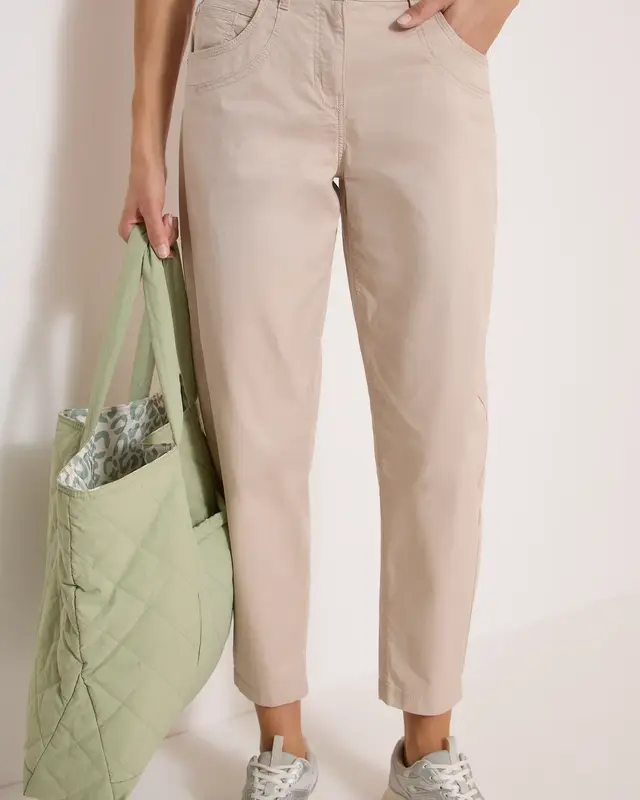 Cecil Barrel Hose Papertouch Scarlett - Cashmere Beige