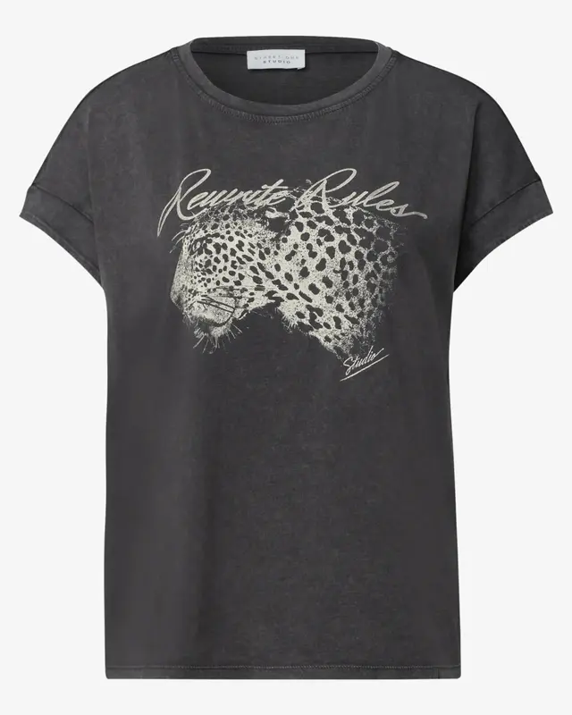 Street One Studio Shirt Washed Look - Washed Out Grey