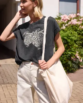 Street One Studio Shirt Washed Look - Washed Out Grey