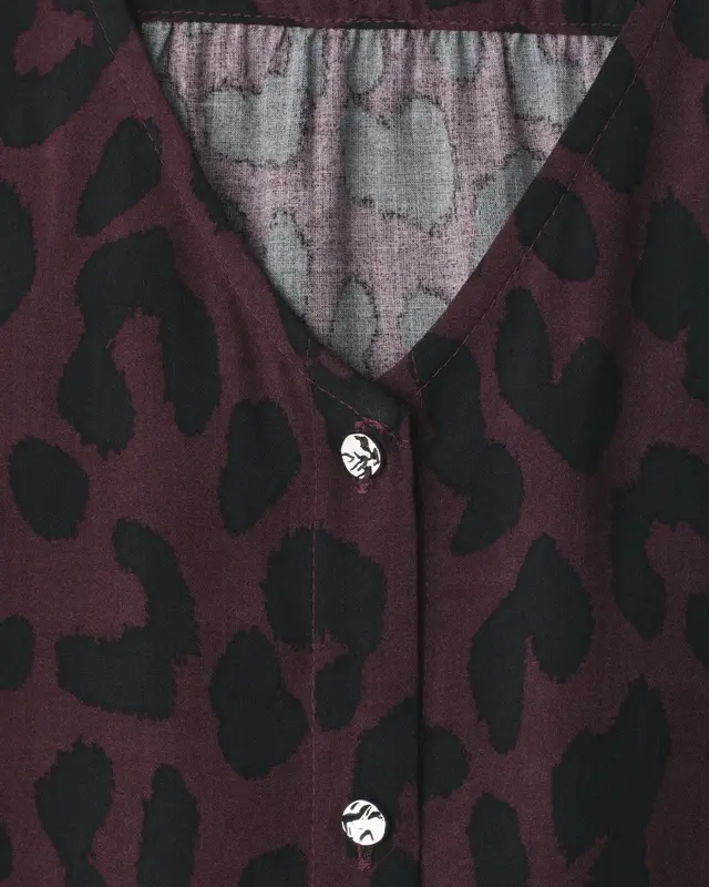 Street One Studio Bluse Leo Muster - Very Berry