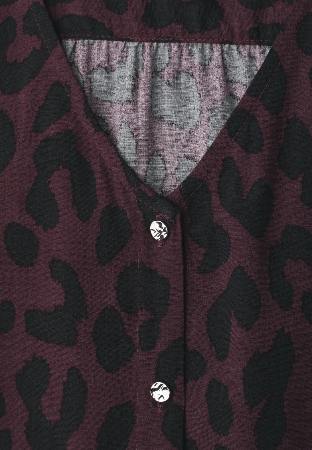 Street One Studio Blouse Leo Print - Very Berry