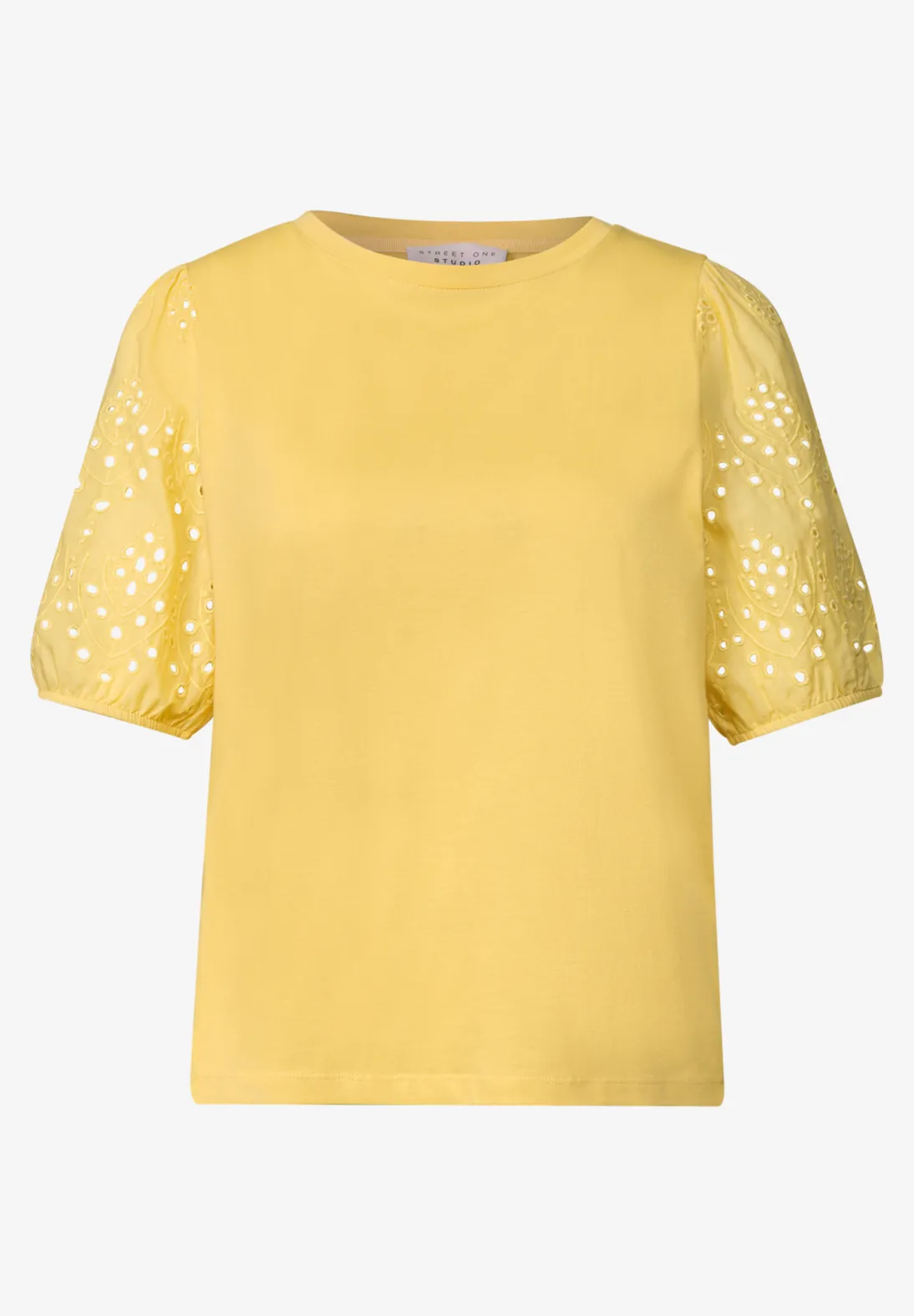 Street One Studio Shirt Geborduurde Mouwen - Snap Yellow
