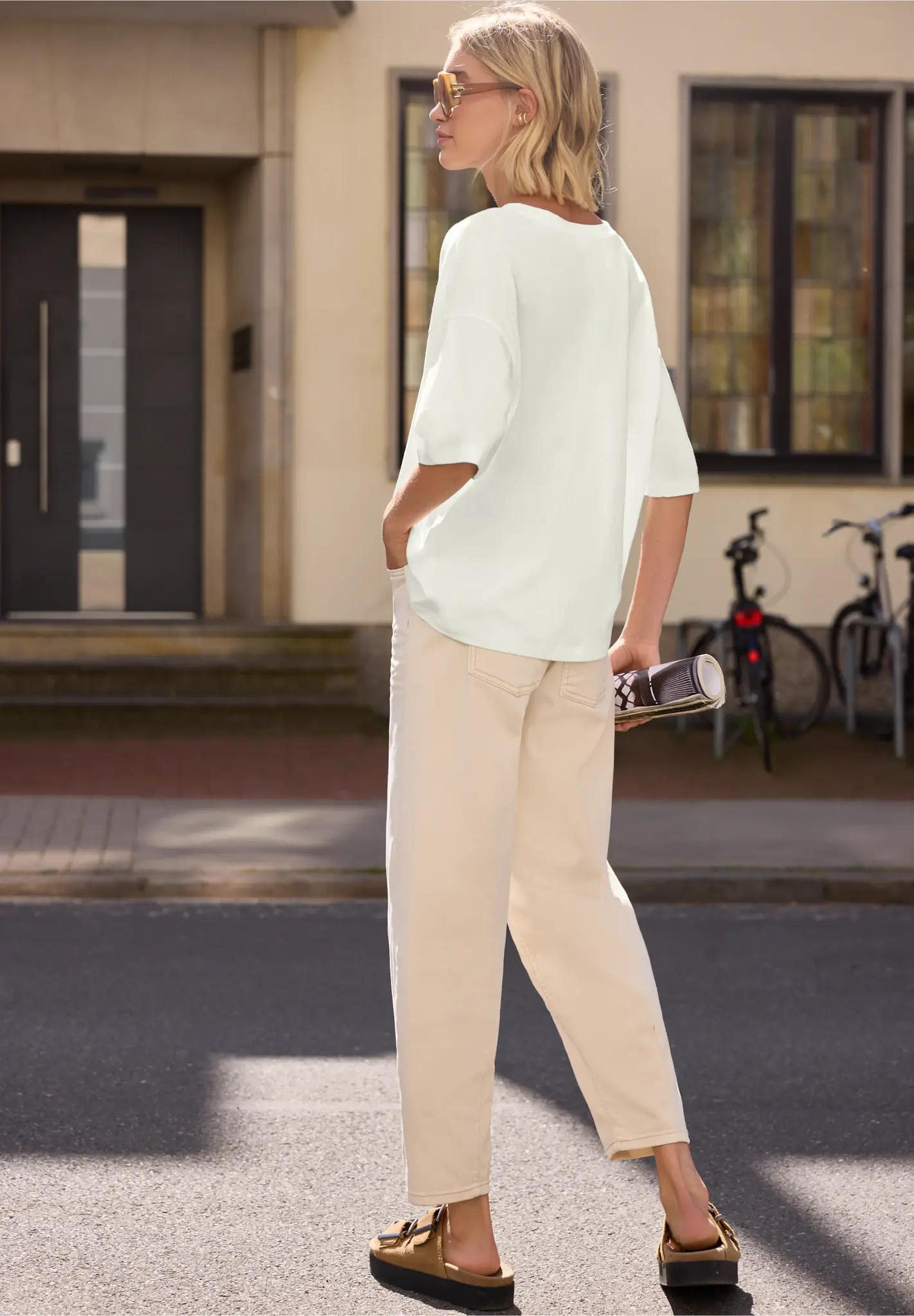Street One Studio Shirt mit Herz - Off White