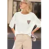 Shirt met Hartje - Off White