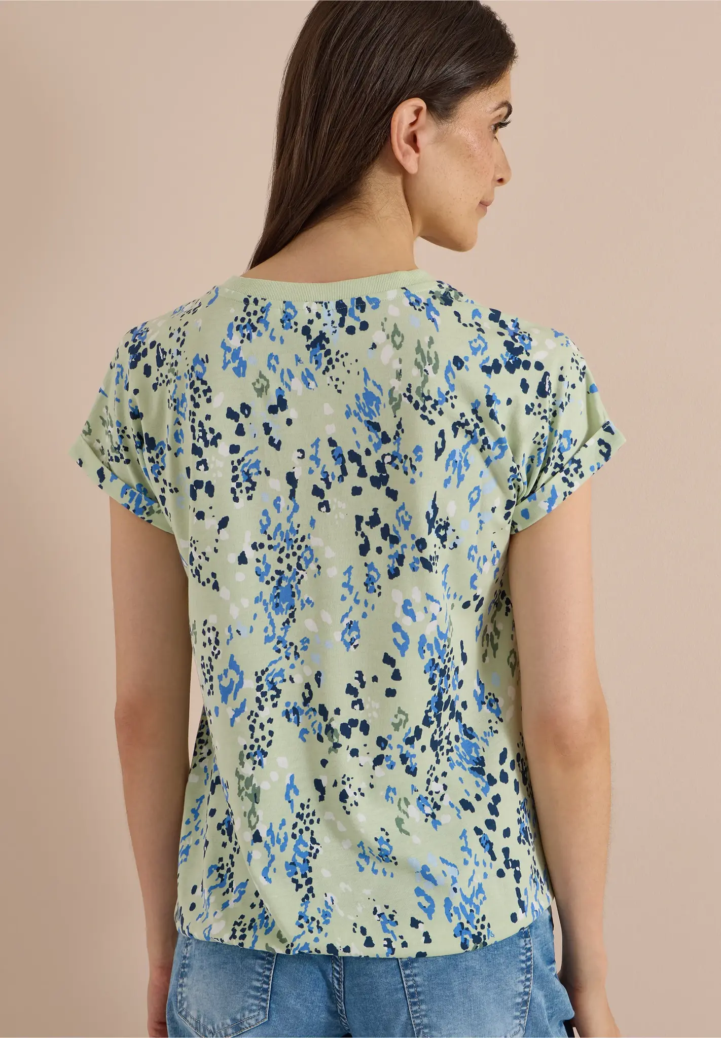 Cecil Shirt with Print - Raw Matcha Lime