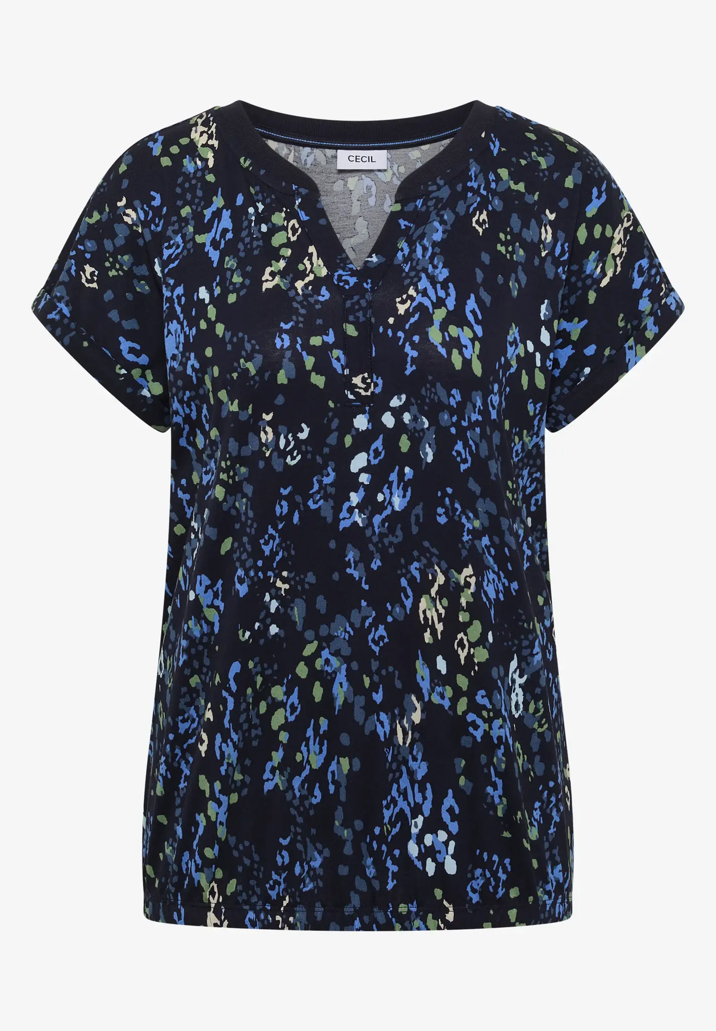 Cecil Shirt with Print - Urban Dark Blue