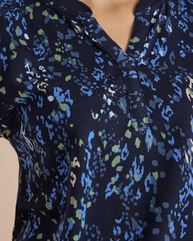 Cecil Shirt mit Print - Urban Dark Blue