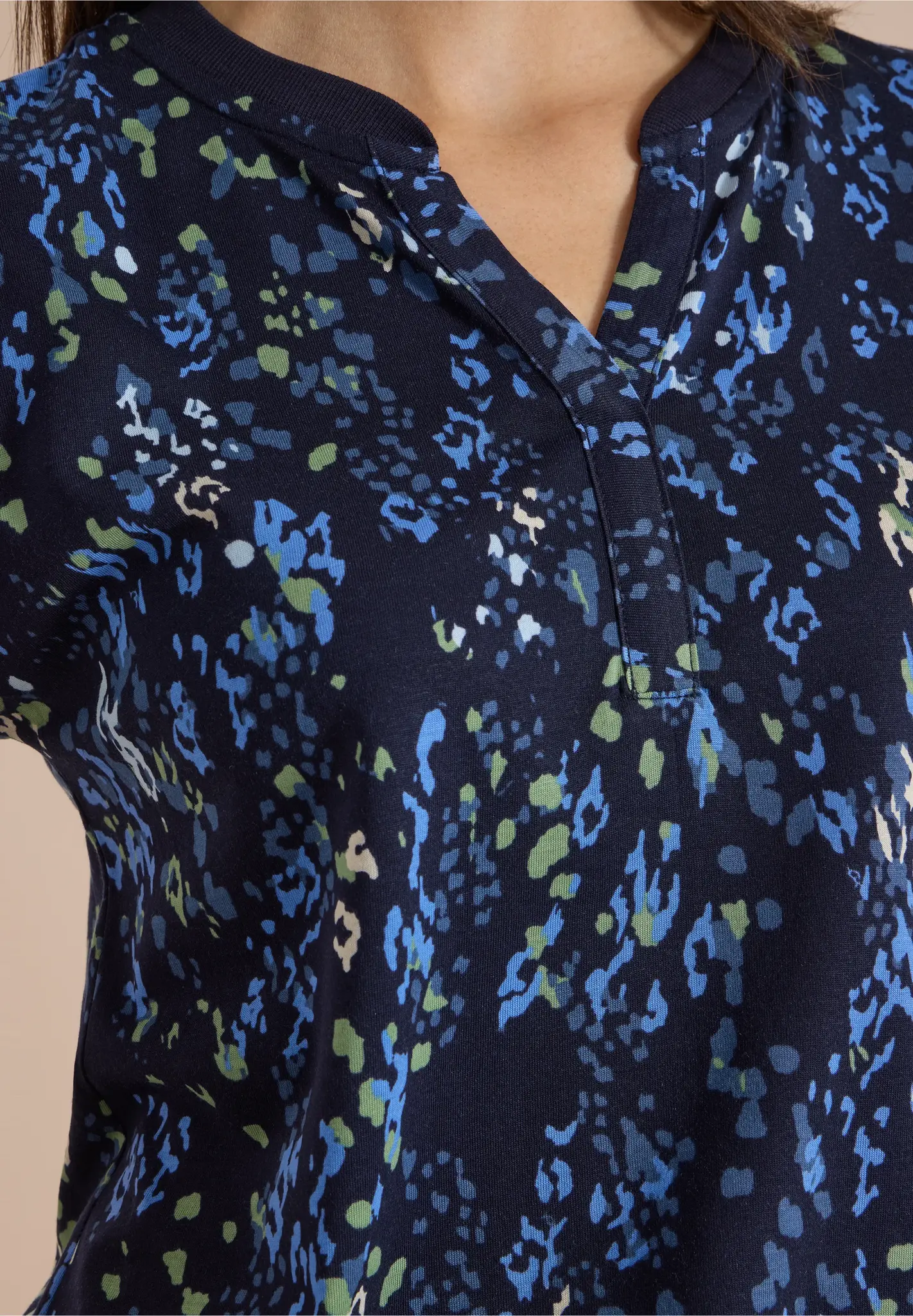 Cecil Shirt mit Print - Urban Dark Blue
