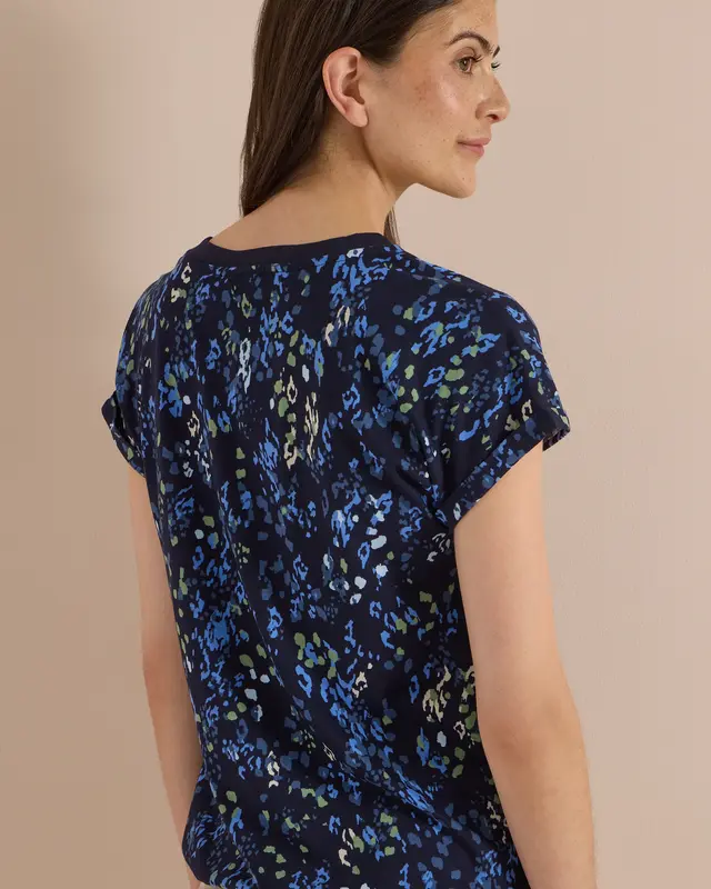 Cecil Shirt mit Print - Urban Dark Blue