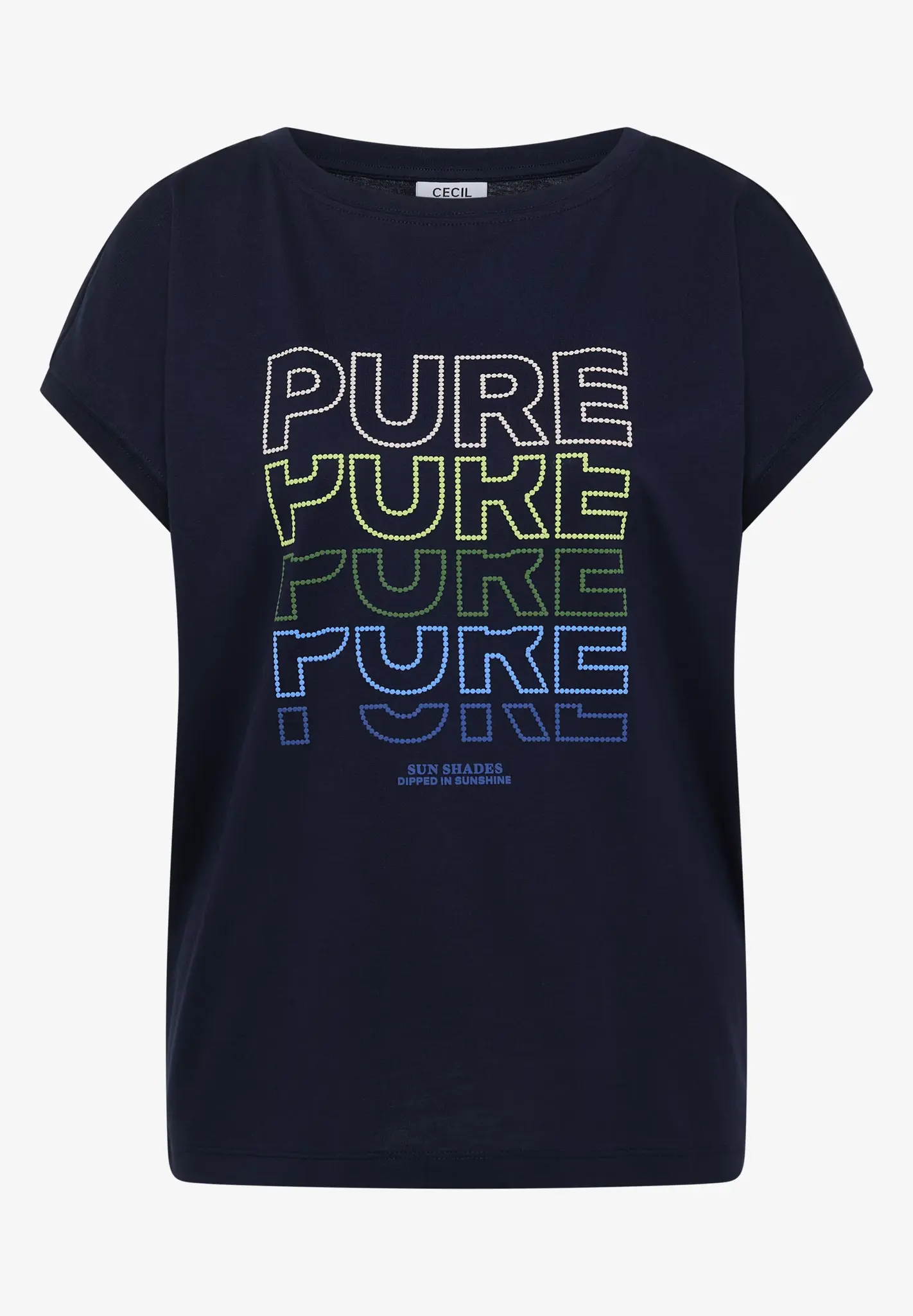 Cecil Shirt with Frontprint - Urban Dark Blue