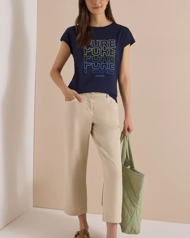 Cecil Shirt met Opdruk - Urban Dark Blue