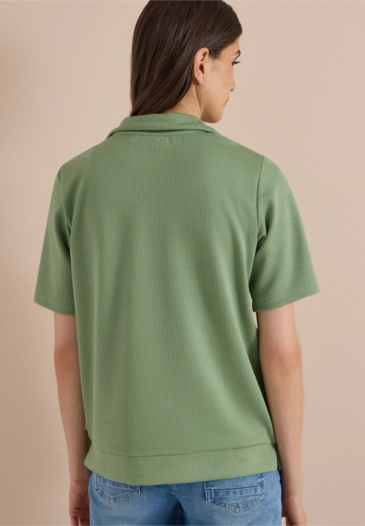 Cecil Jack Kurzarm- Deep Matcha Green