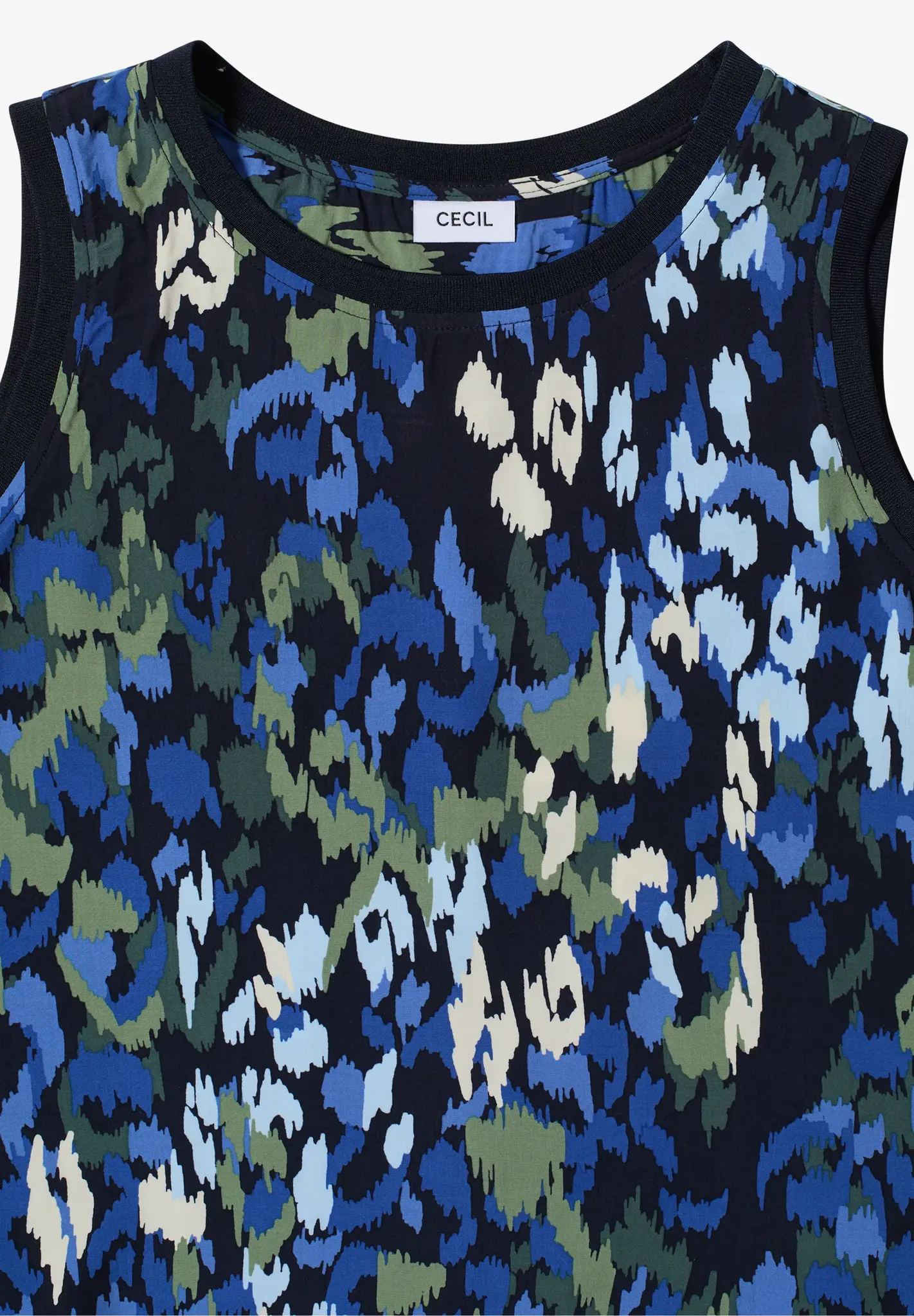 Cecil Blusentop mit Print - Urban Dark Blue