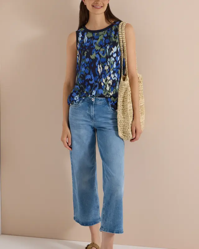 Cecil Blousetop met Print - Urban Dark Blue