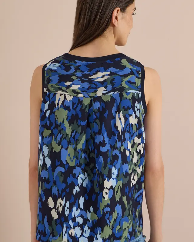 Cecil Blousetop met Print - Urban Dark Blue