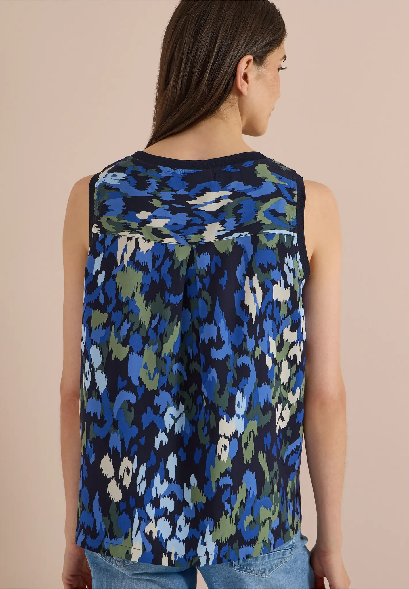 Cecil Blusentop mit Print - Urban Dark Blue