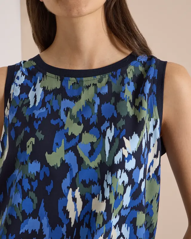 Cecil Blousetop met Print - Urban Dark Blue