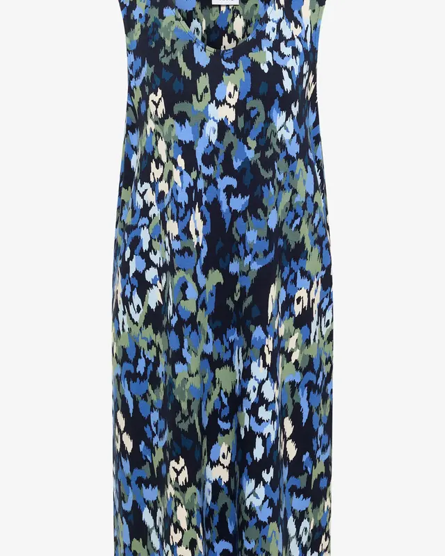 Cecil Jersey Dress with Print - Urban Dark Blue