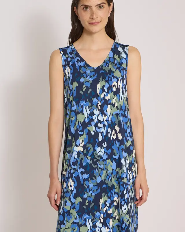 Cecil Jersey Jurk met Print - Urban Dark Blue