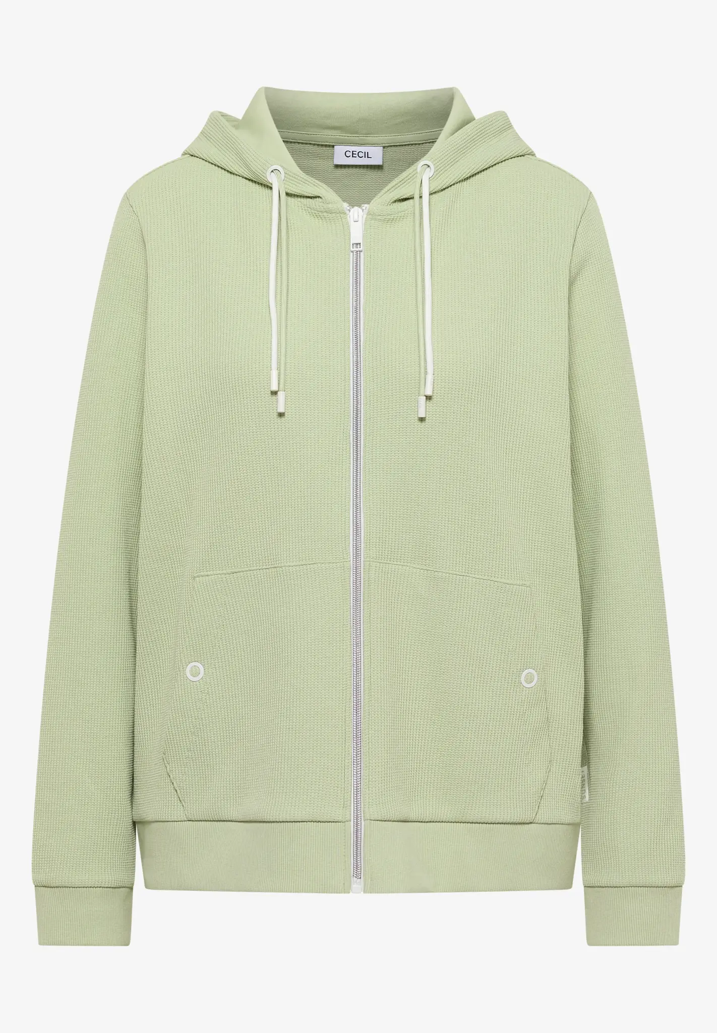 Cecil Jacke mit Kapuze - Raw Matcha Lime