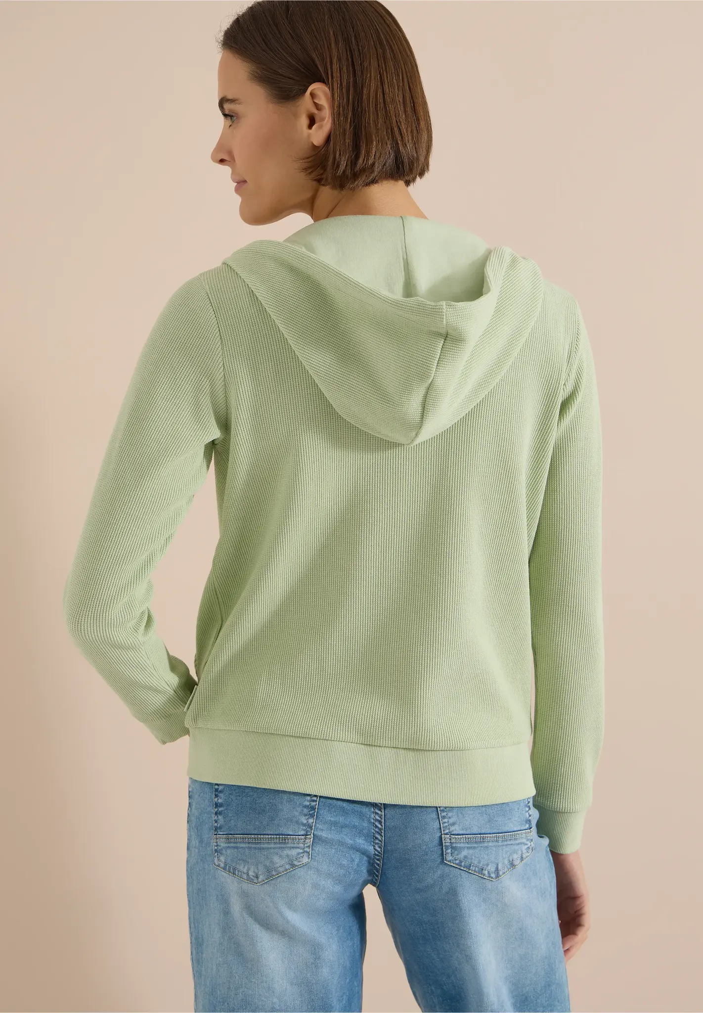 Cecil Jacke mit Kapuze - Raw Matcha Lime