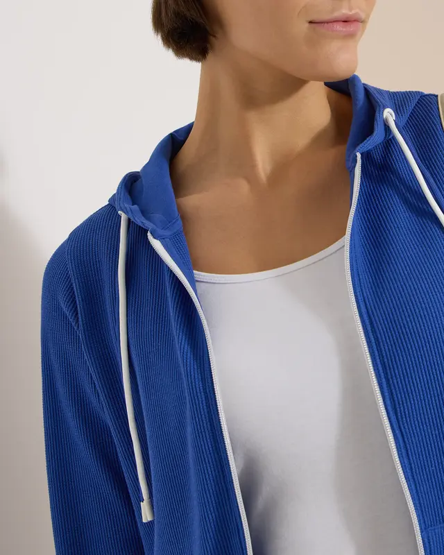 Cecil Jacke mit Kapuze - Deep River Blue