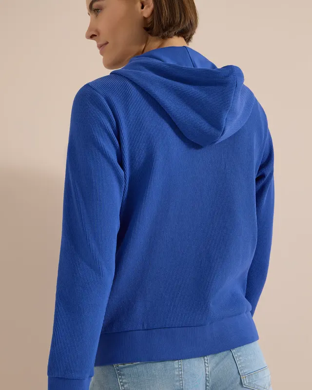 Cecil Jacke mit Kapuze - Deep River Blue