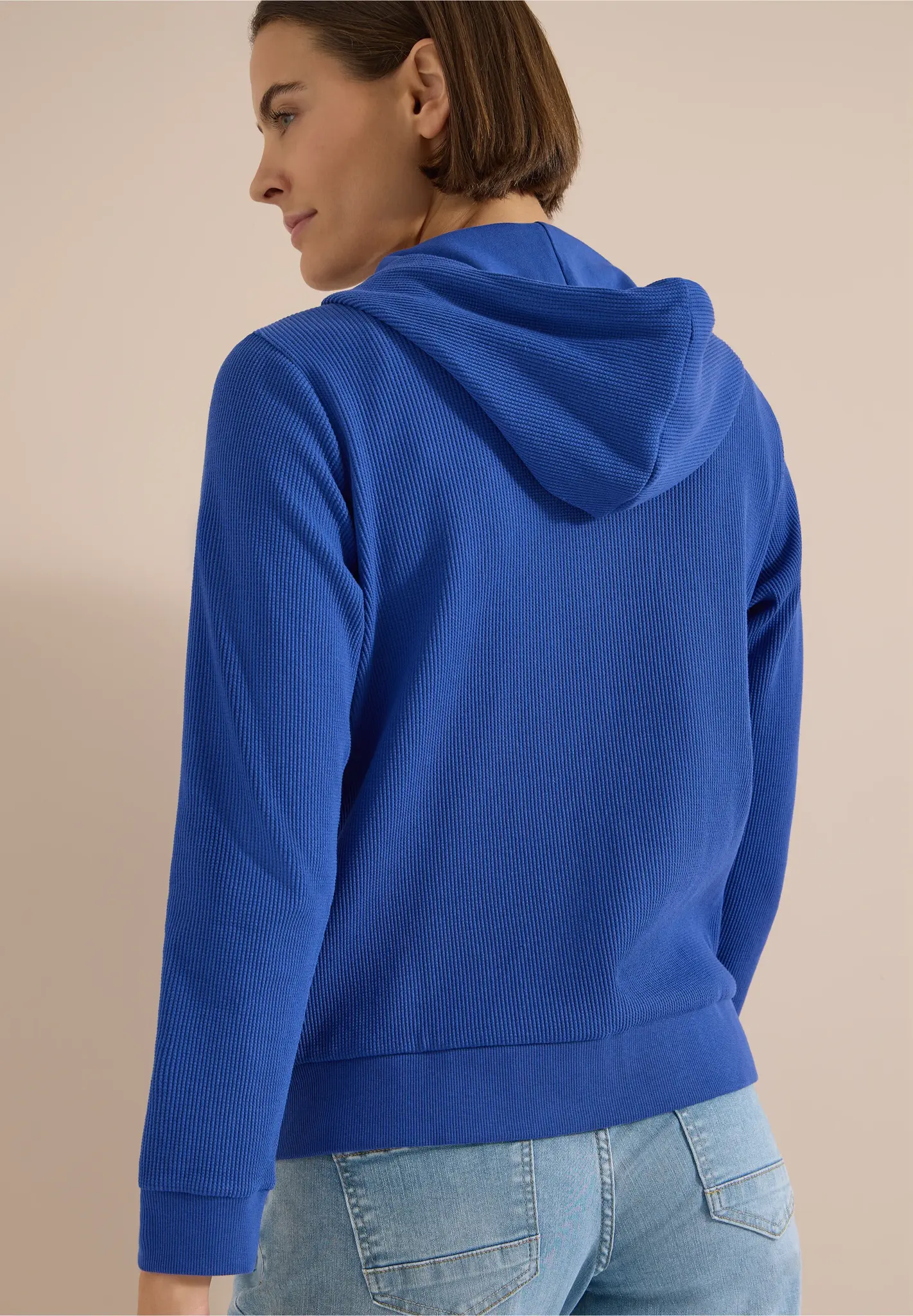 Cecil Vest met Capuchon - Deep River Blue
