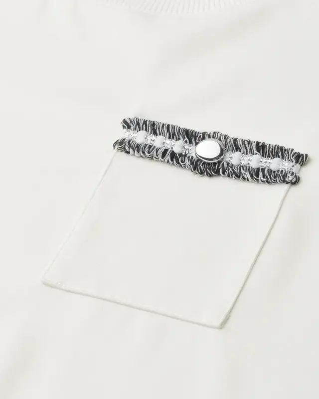 Street One Shirt with Chestpocket - Off White