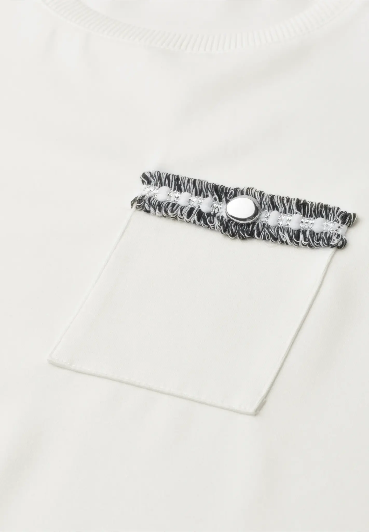 Street One Shirt with Chestpocket - Off White