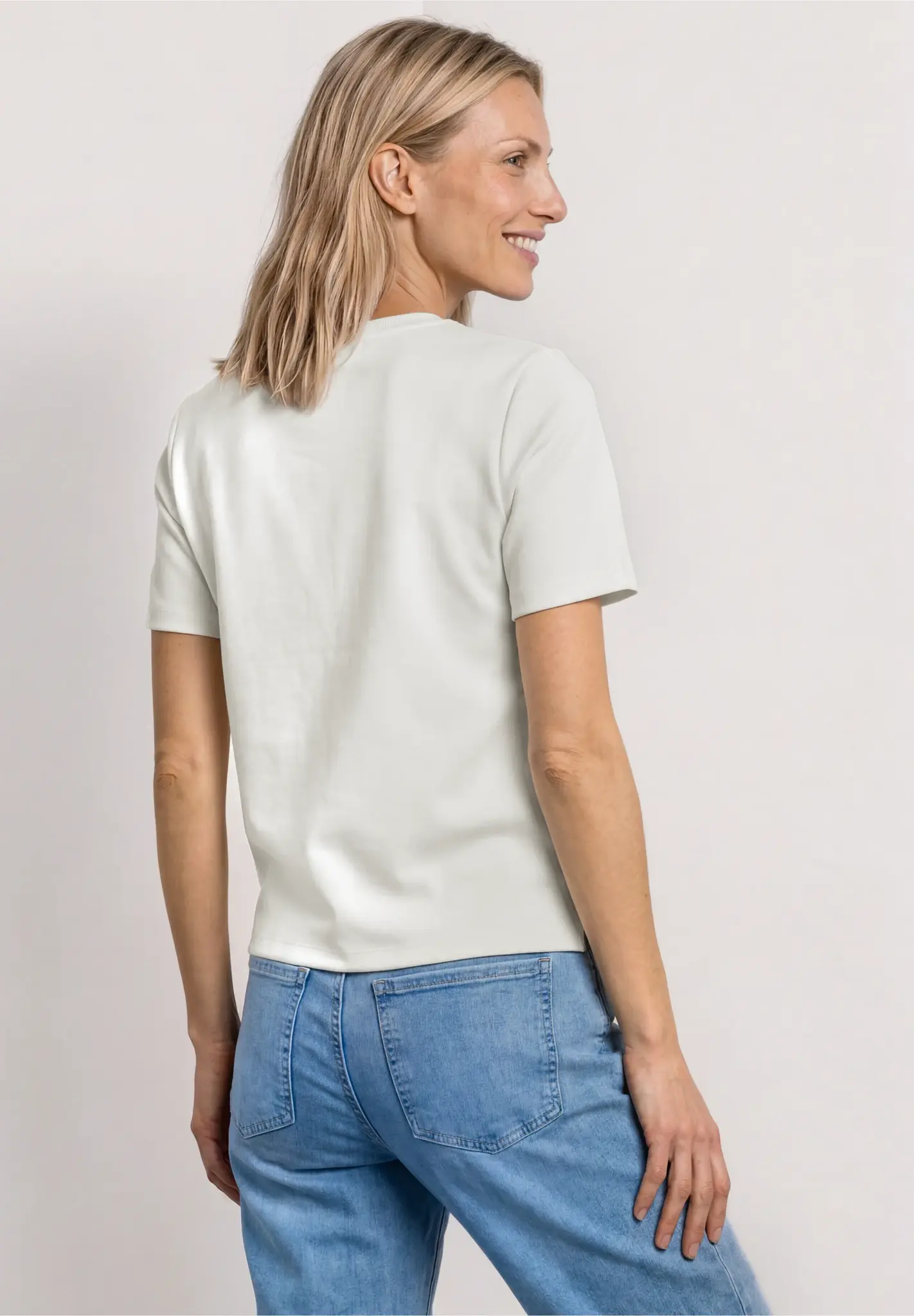 Street One Shirt mit Brusttasche - Off White