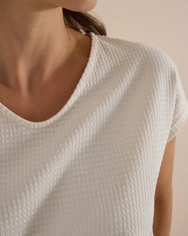 Cecil Shirt with Structure - Vanilla White