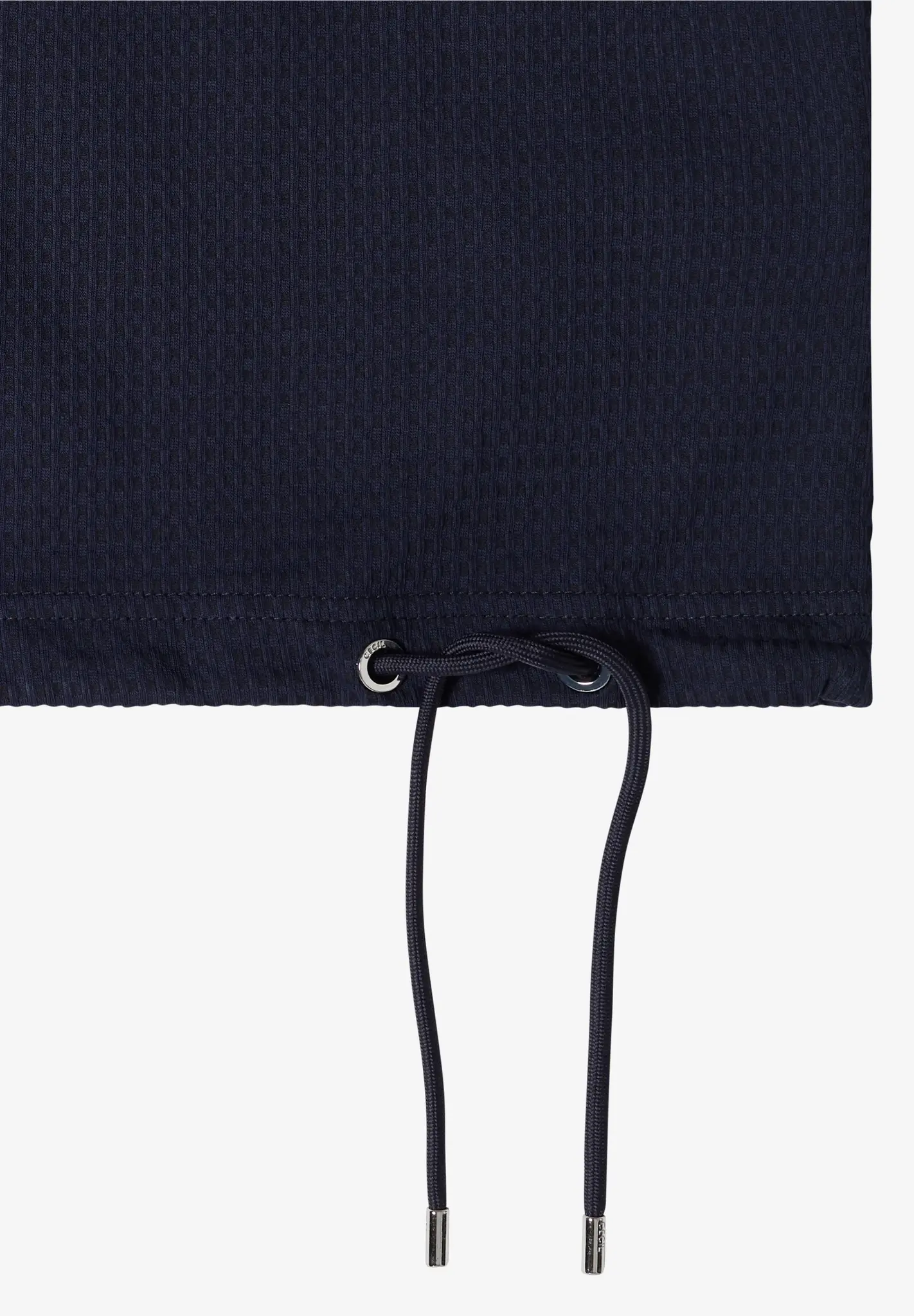 Cecil Shirt mit Waffelstruktur - Urban Dark Blue