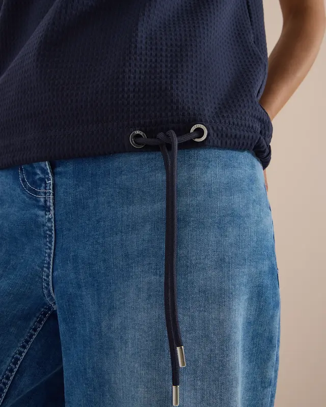 Cecil Shirt met Wafelstructuur - Urban Dark Blue