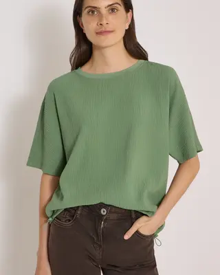 Cecil Bluse - Deep Matcha Green