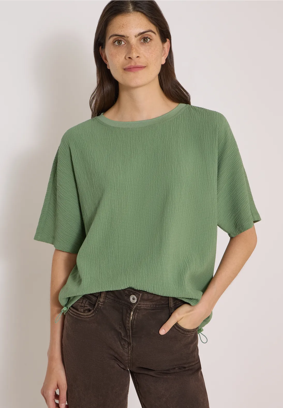 Cecil Blouse - Deep Matcha Green