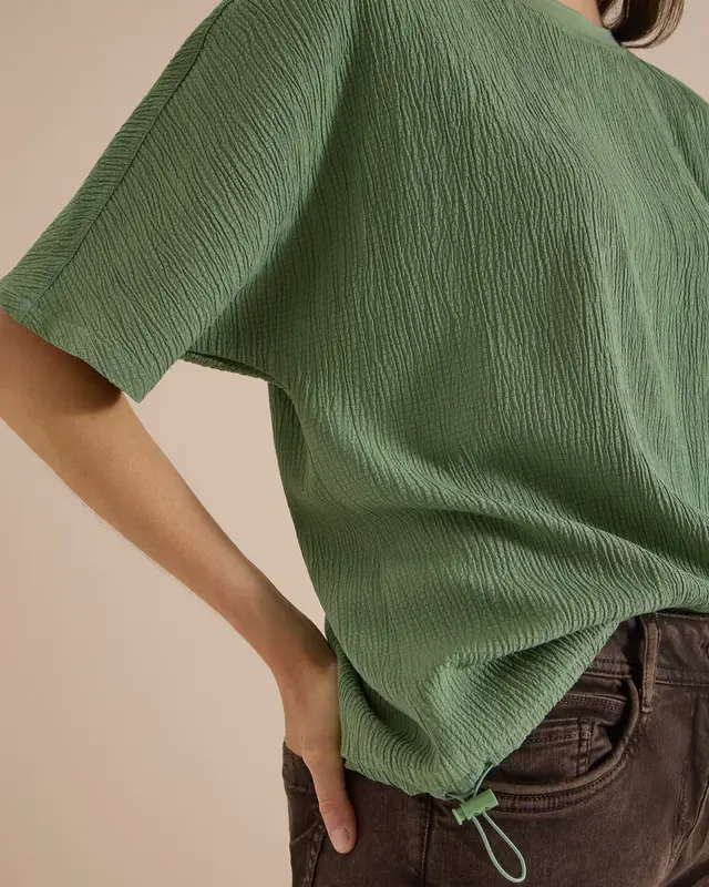 Cecil Blouse - Deep Matcha Green