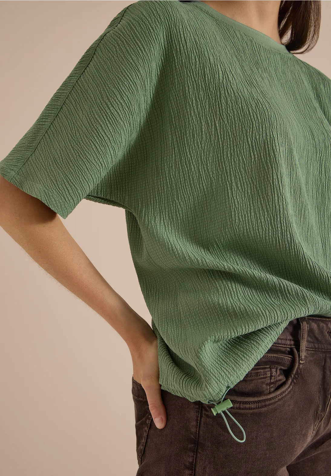 Cecil Blouse - Deep Matcha Green