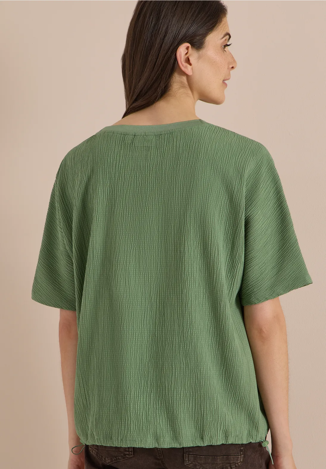 Cecil Bluse - Deep Matcha Green