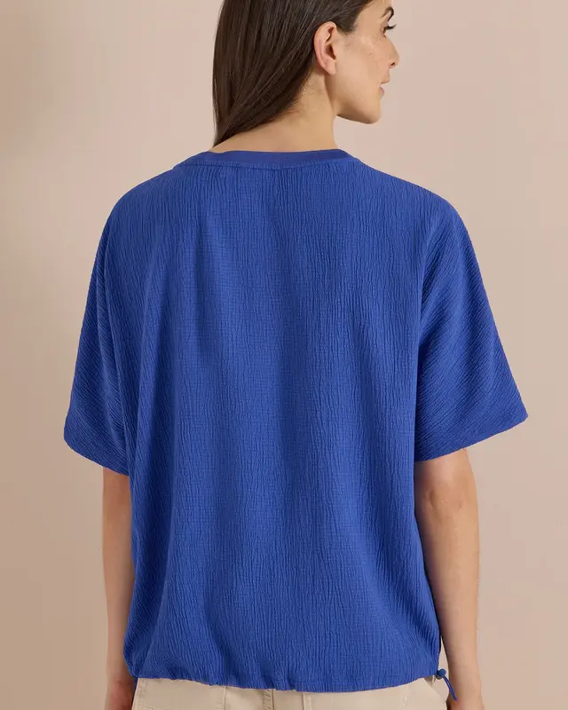 Cecil Blouse - Deep River Blue