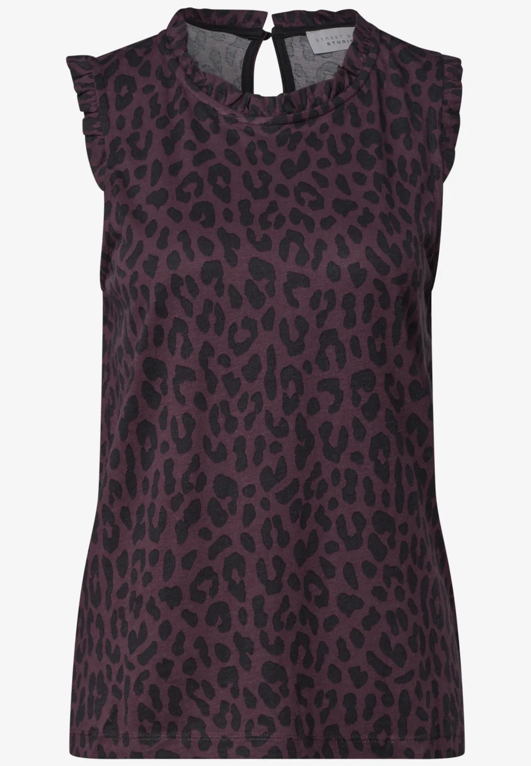 Street One Studio Top with Ruffles - Verry Berry