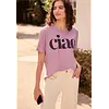 Shirt Round Neck mit Wording - Pearly Rose