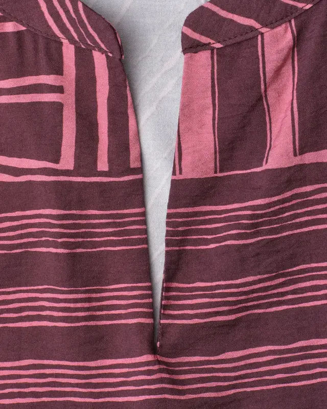 Street One Shirt met Split - Blush Berry