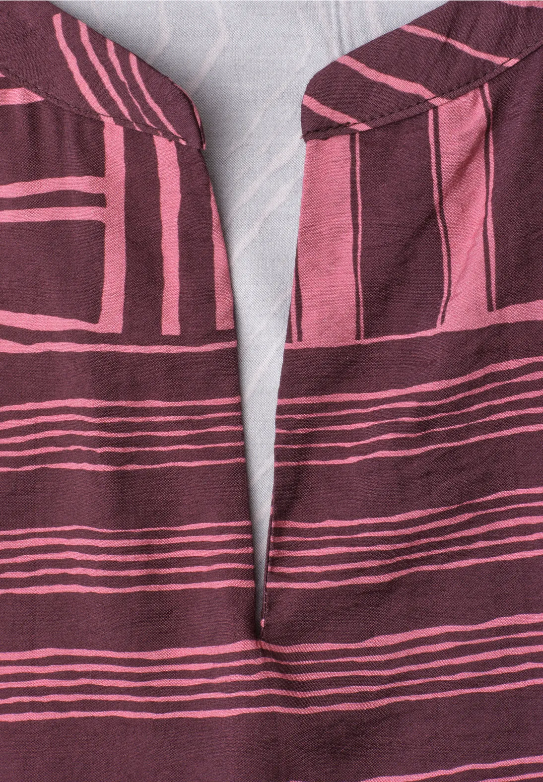 Street One Shirt with Slit - Blush Berry