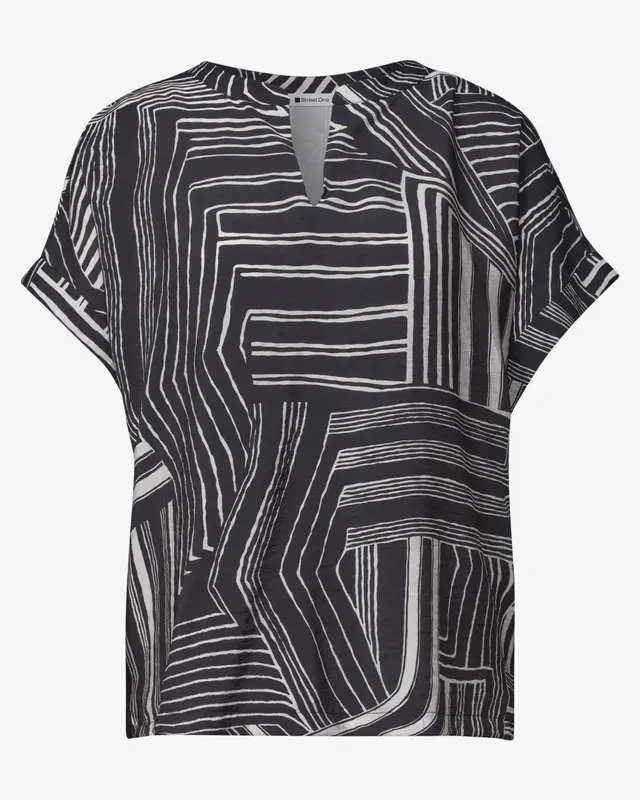Street One Shirt mit Schlitz - Darkest Blue