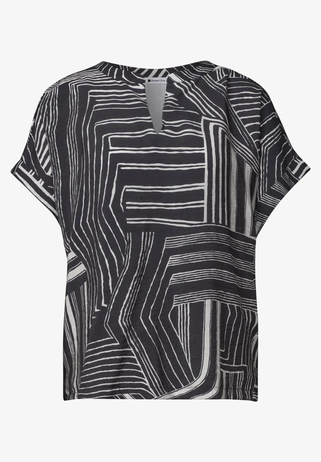 Street One Shirt mit Schlitz - Darkest Blue
