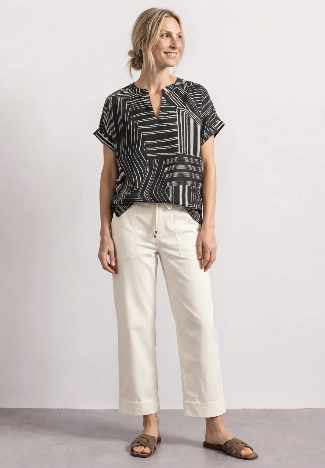Street One Shirt mit Schlitz - Darkest Blue