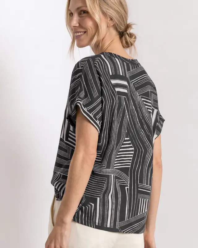 Street One Shirt mit Schlitz - Darkest Blue