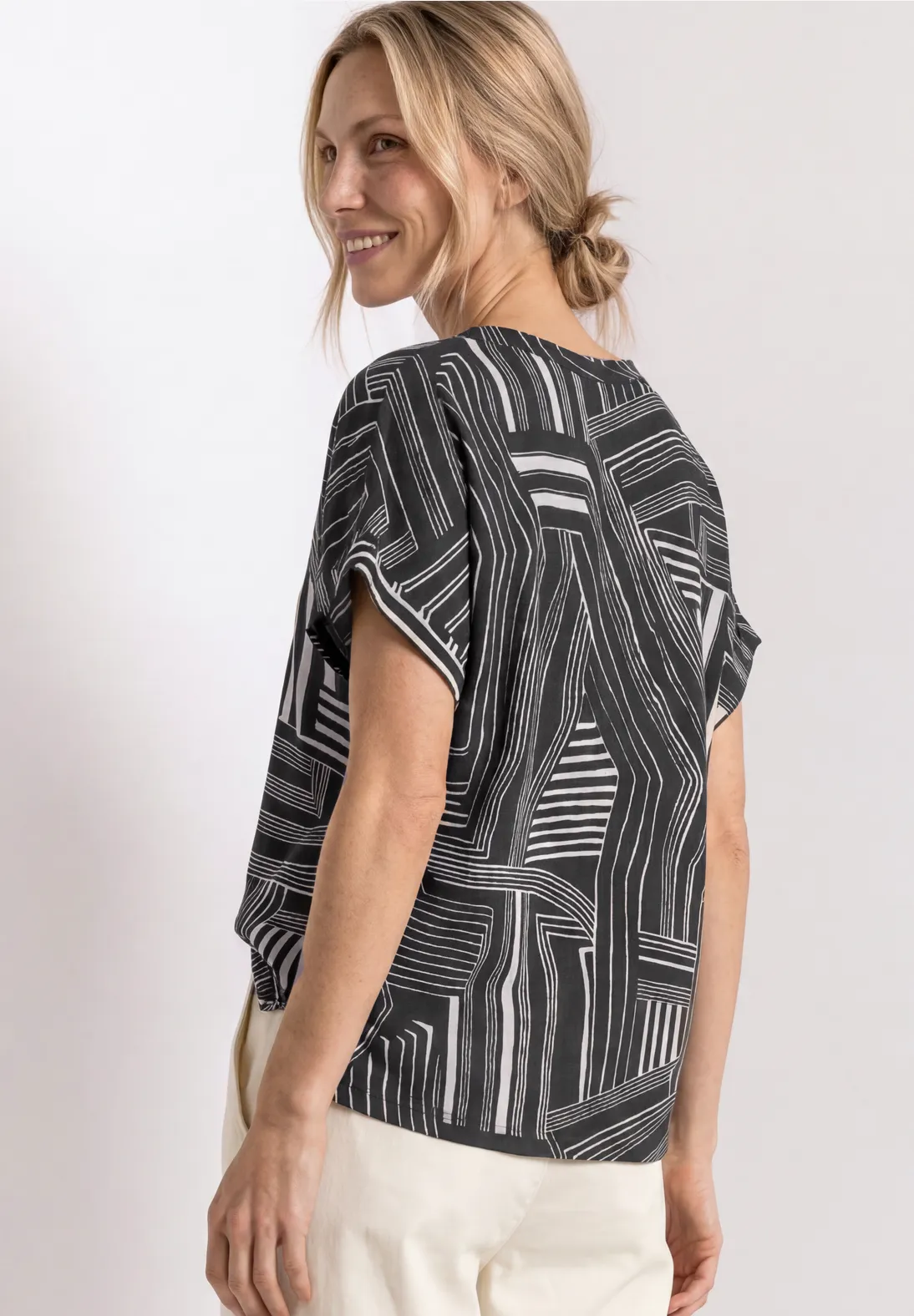 Street One Shirt mit Schlitz - Darkest Blue
